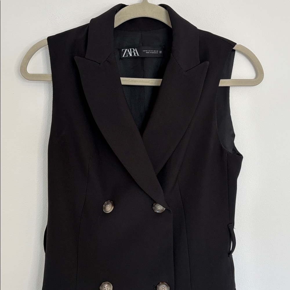 Zara Double Breasted Button Front Mini Dress - image 2